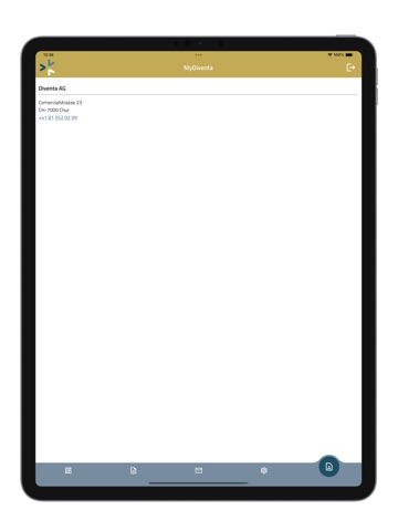myDiventa iPad screenshot