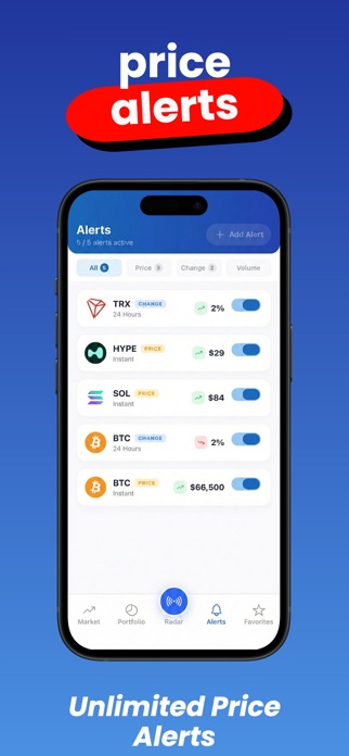 CoinMarketRadar: Tracker Screenshot 3 of 5