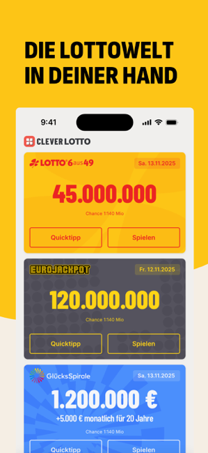 LOTTO & Eurojackpot spielen Screenshot