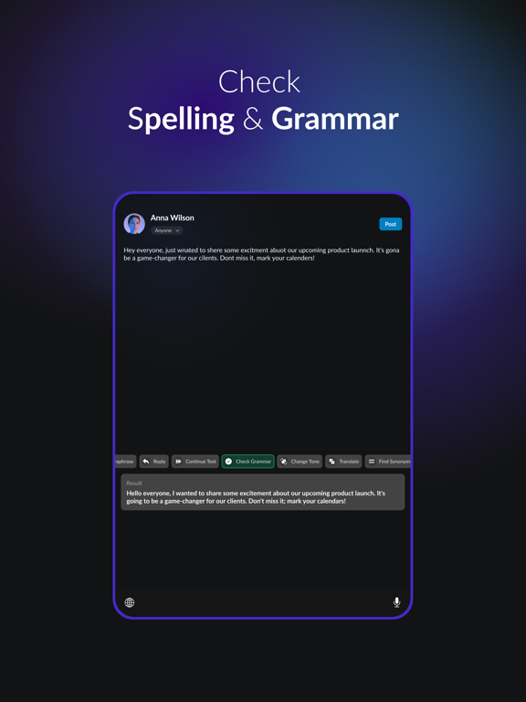 AI Assistant + Keyboard iPad screenshot 10 - Productivity app