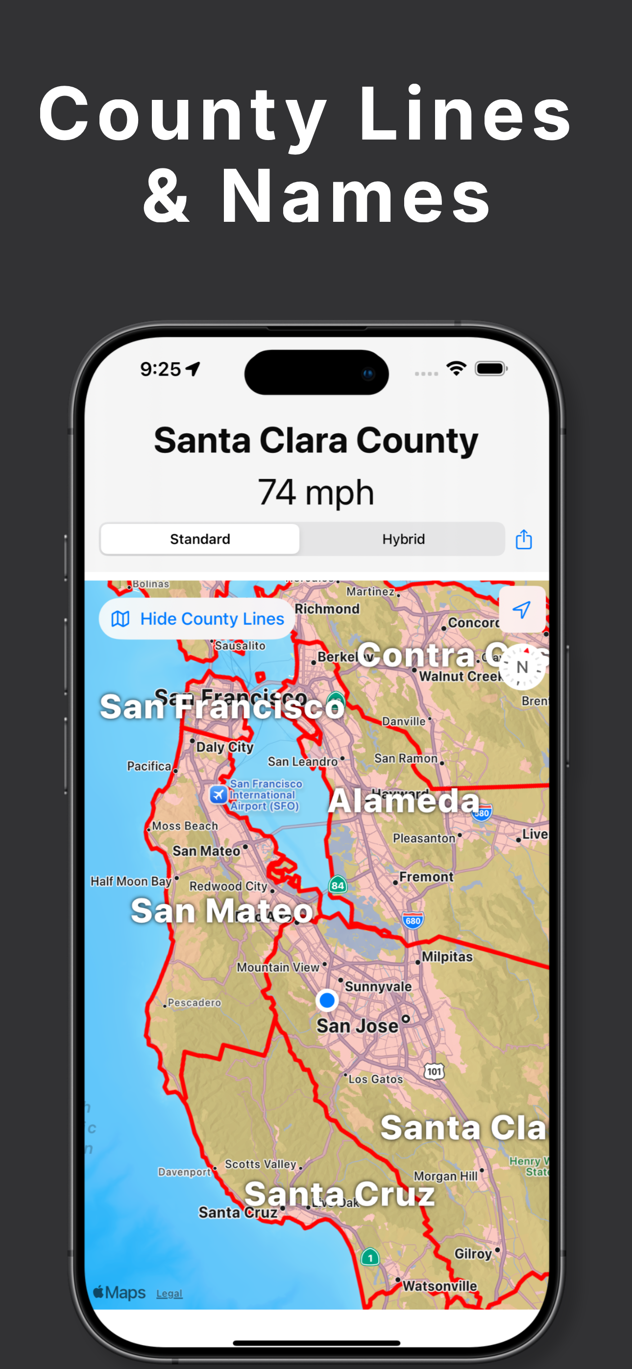 County Names & Lines