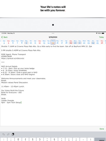 Daily Notes Planner 3 iPad screenshot