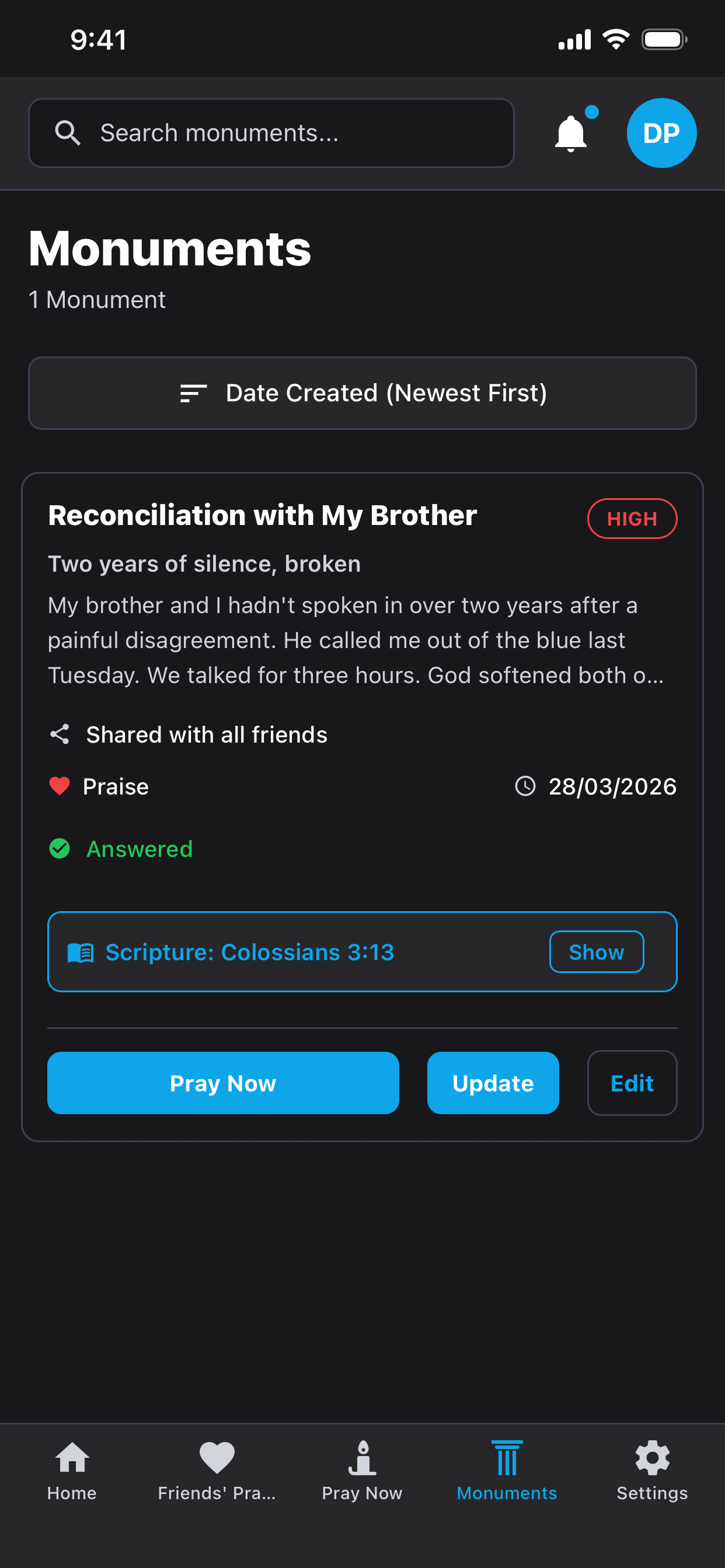 Prayer Circle: Share Prayer screenshot 2