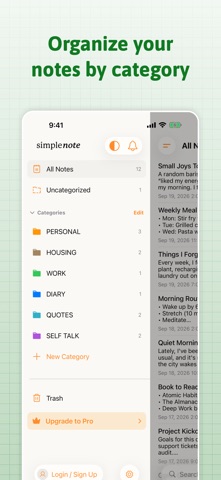 Simple Notes - Note Taking App Screenshot 2 of 8