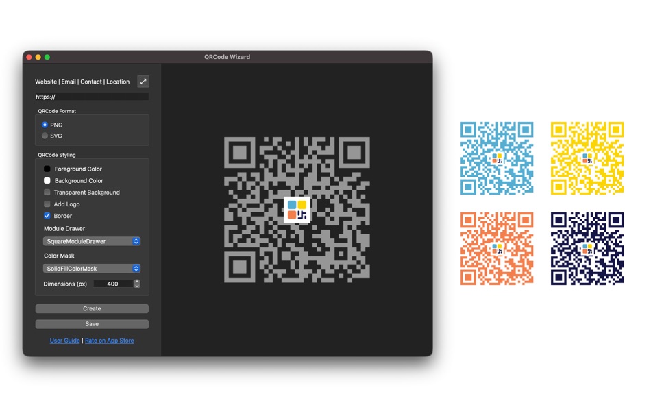 #2. QRCode Wizard (macOS) By: Cyprian Mengich