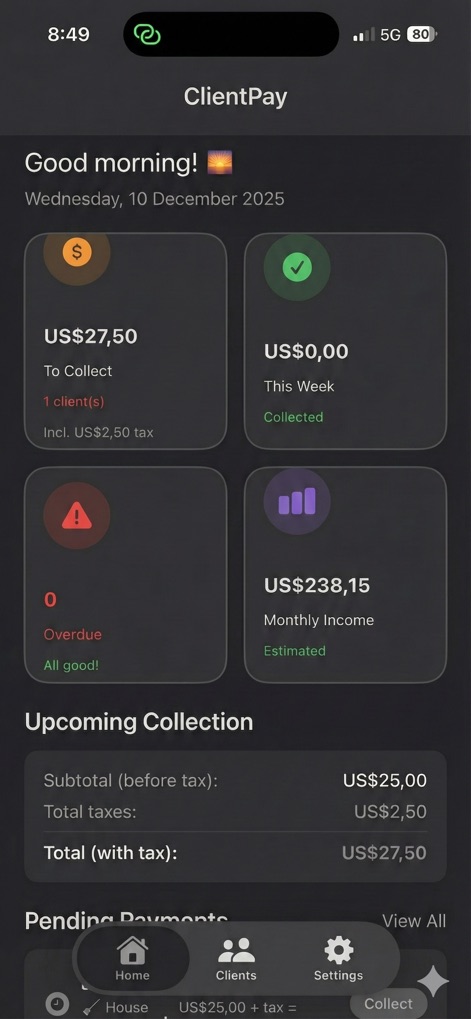 ClientPay: Client Billing App - Business App | MWM