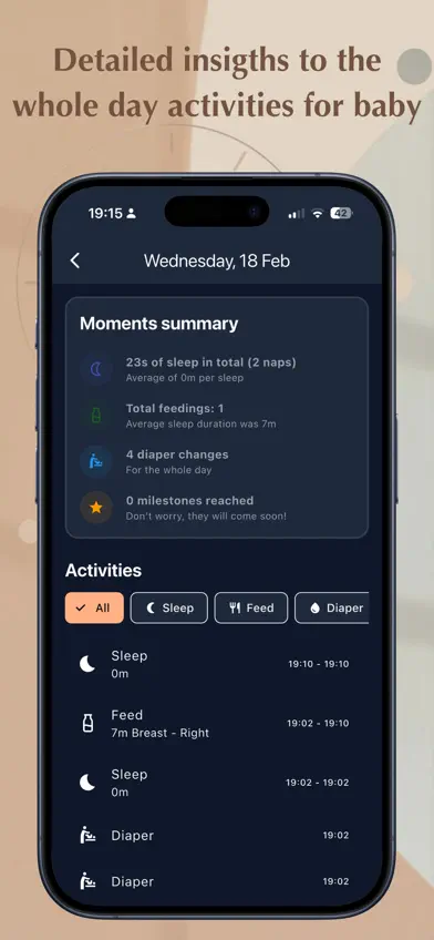 Baby Journal: Activity tracker screenshot 5