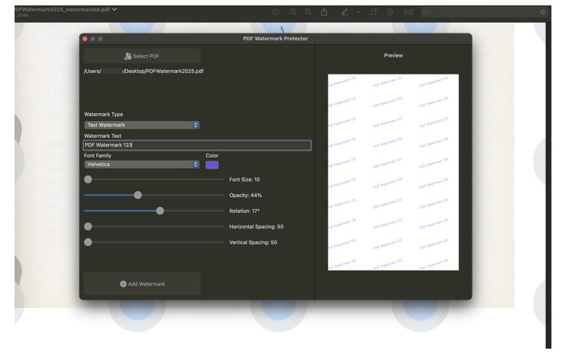 PDF Watermark Protector screenshot 3
