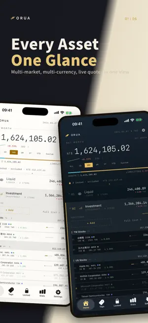 Orua - Wealth & expenses screenshot 1