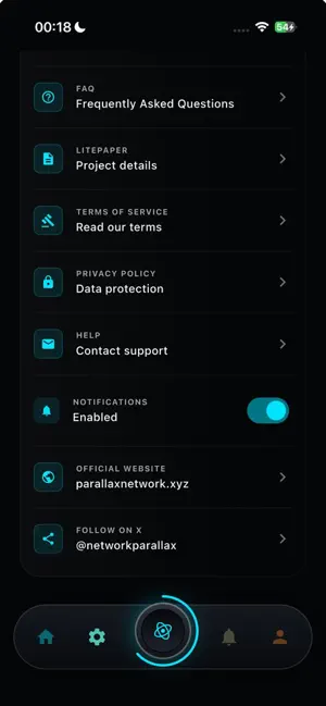 Parallax Network screenshot 4
