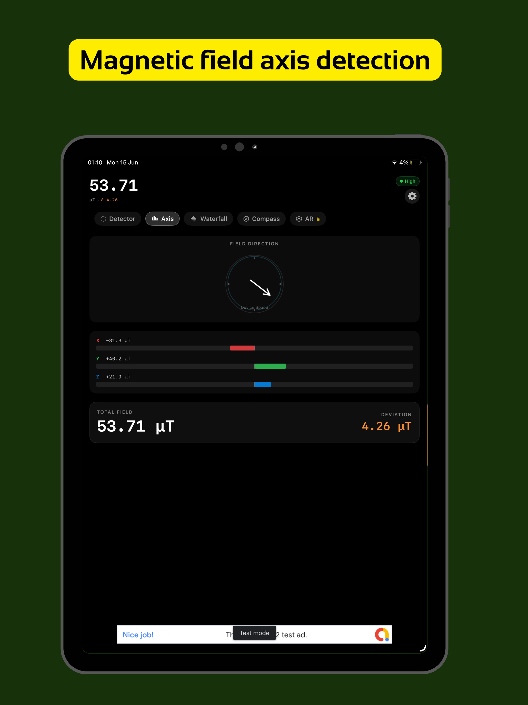 Magnet Meter - Field Detector screenshot 10