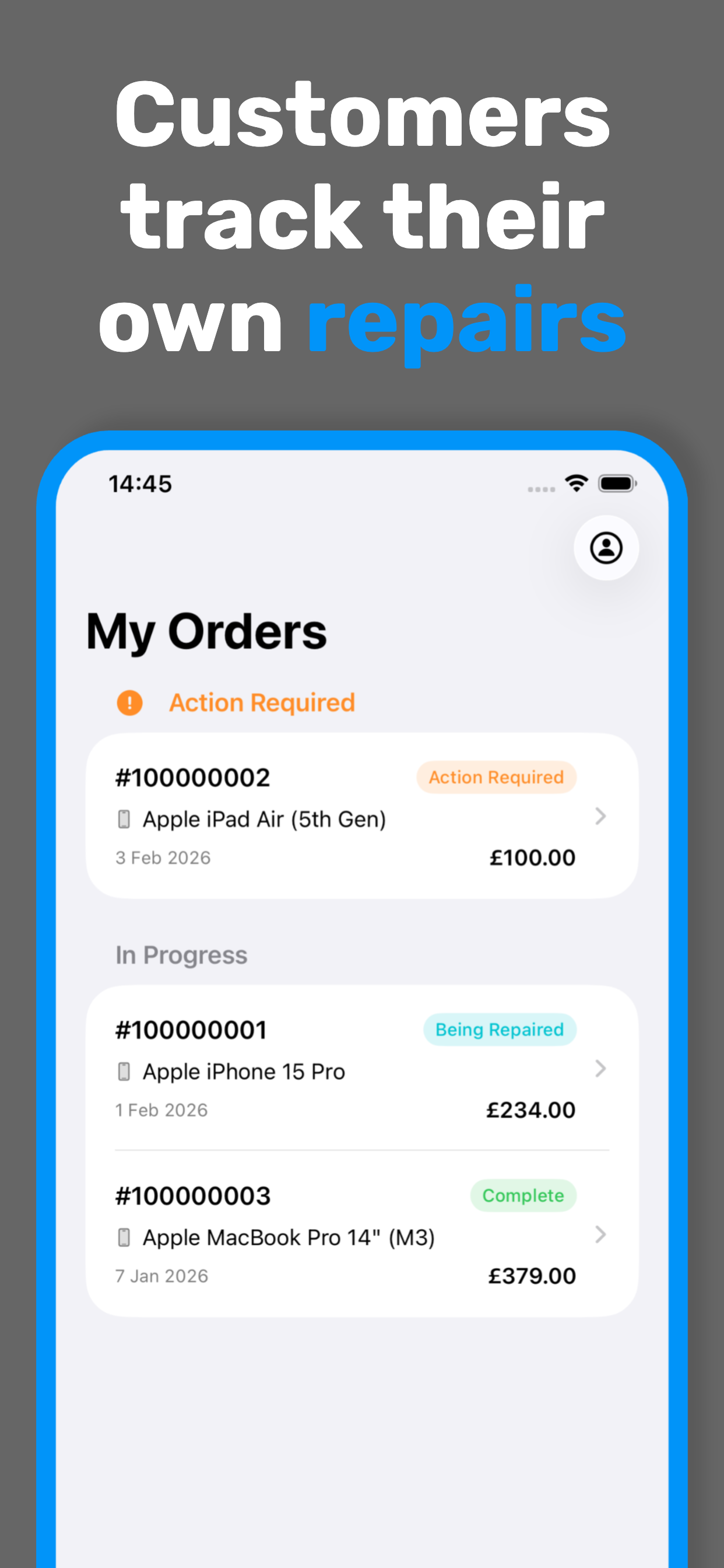 Repair Minder