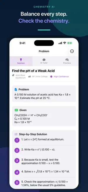 Chemistry AI - Study Companion screenshot 1
