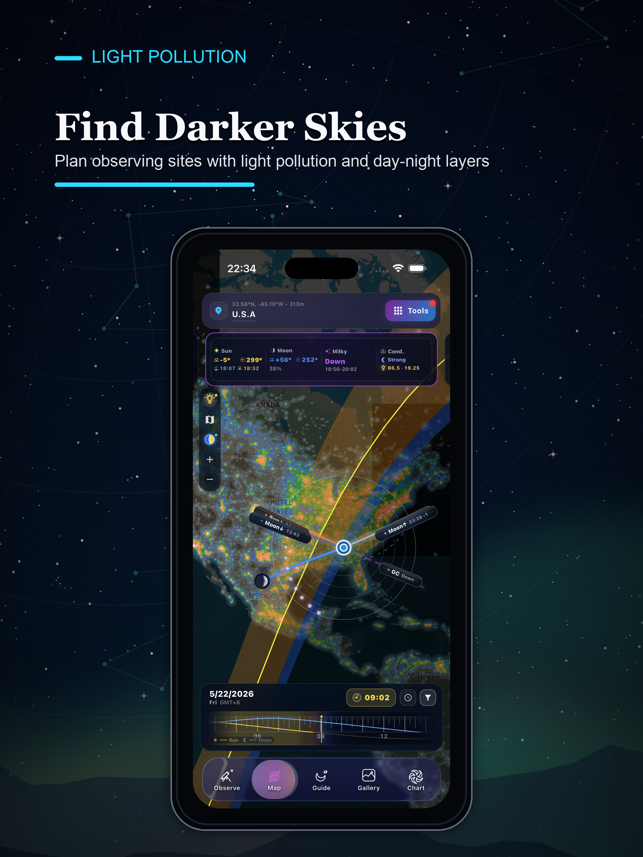 Stargazing Hub - Sky Live