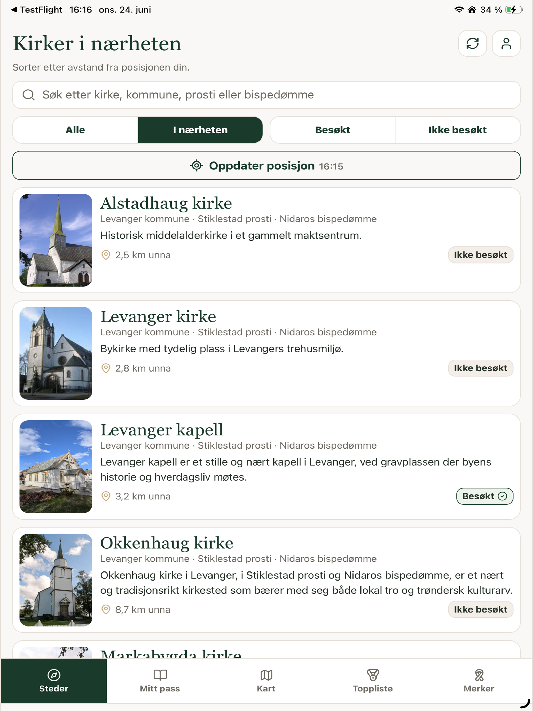 Kirkepass screenshot 9