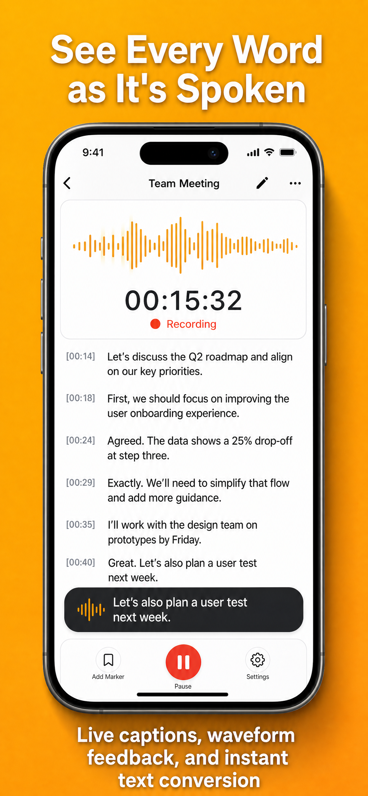 Nota: Meeting Recorder screenshot 5