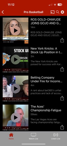 VSiN Watch iPhone screenshot