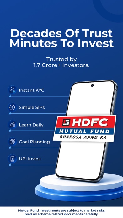 HDFC Mutual Fund: Invest, SIP app screenshot