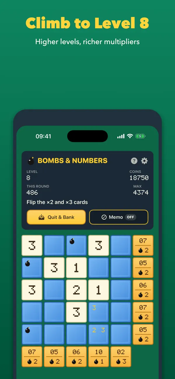 Screenshot #2 pour Voltorb flip - bombs & numbers