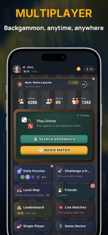 Online Backgammon iPhone screenshot