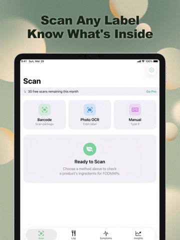 GutScan: FODMAP Guide iPad screenshot