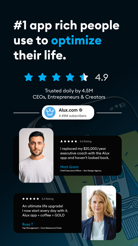 #1. Alux: Self Help & Improvement (iOS) 由: Alux.com