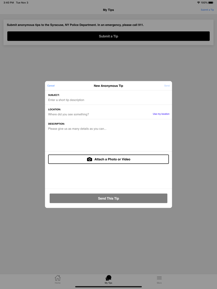 #1. Syracuse PD (iOS) 由: City of Syracuse Police Department