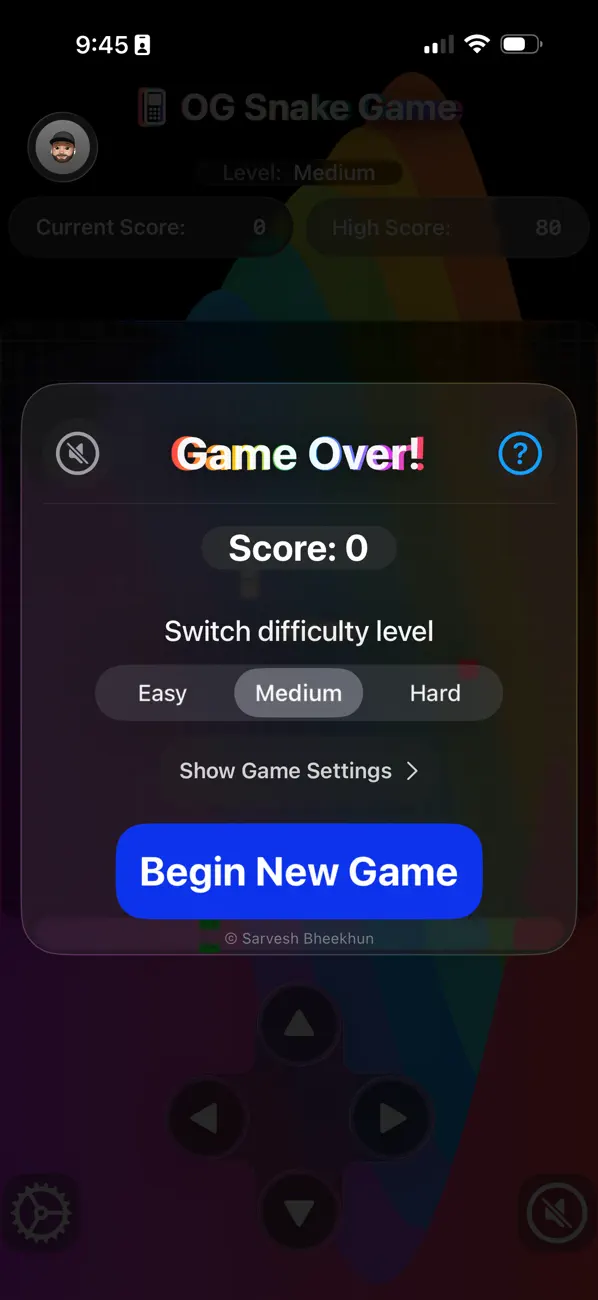 Screenshot #3 pour OG Snake Game