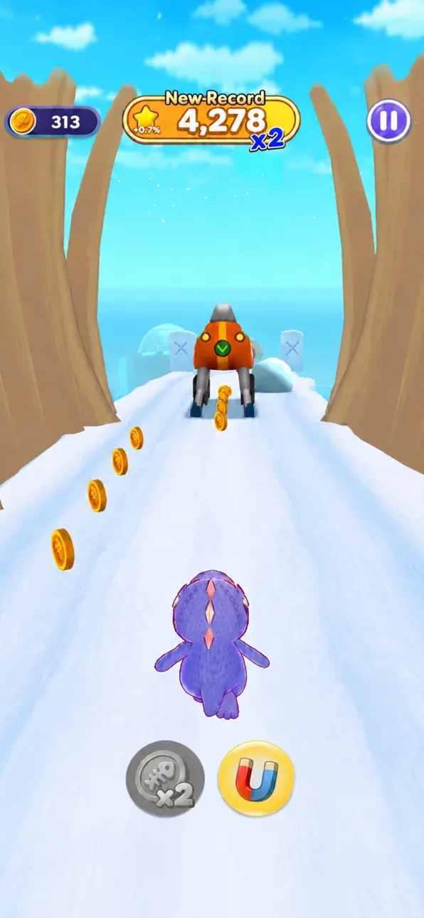 Pingco's Adventure:Penguin Run iOS Mod IPA screenshot 1 - iOS game interface