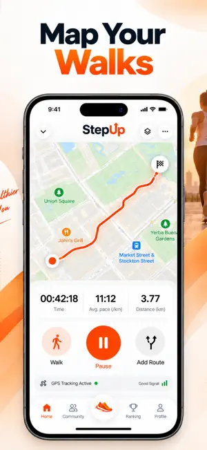 Pedometer Step Counter: StepUp screenshot 3