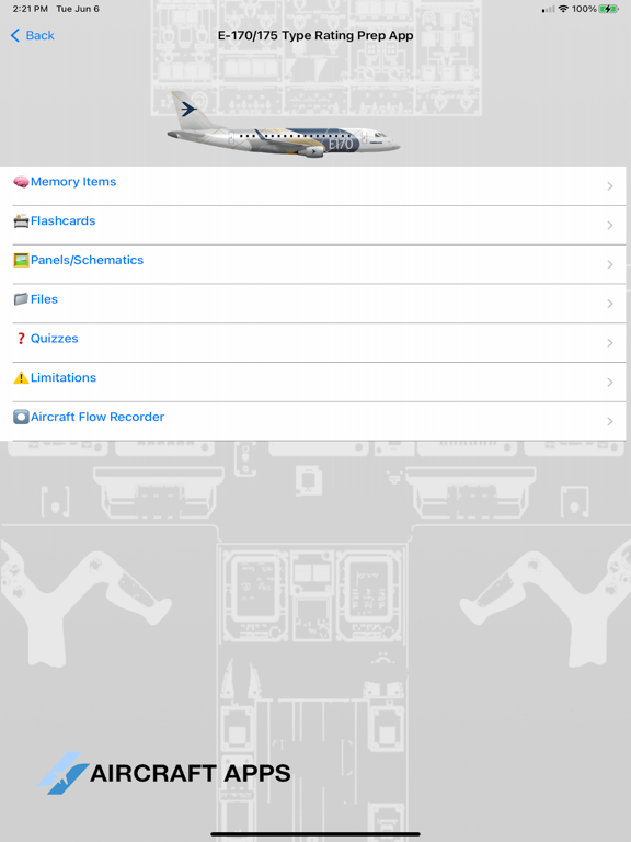 E-170/175 Aircraft Apps iPad screenshot 4 - Education app