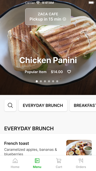Zaca Cafe iPhone screenshot 2 - Food & Drink app