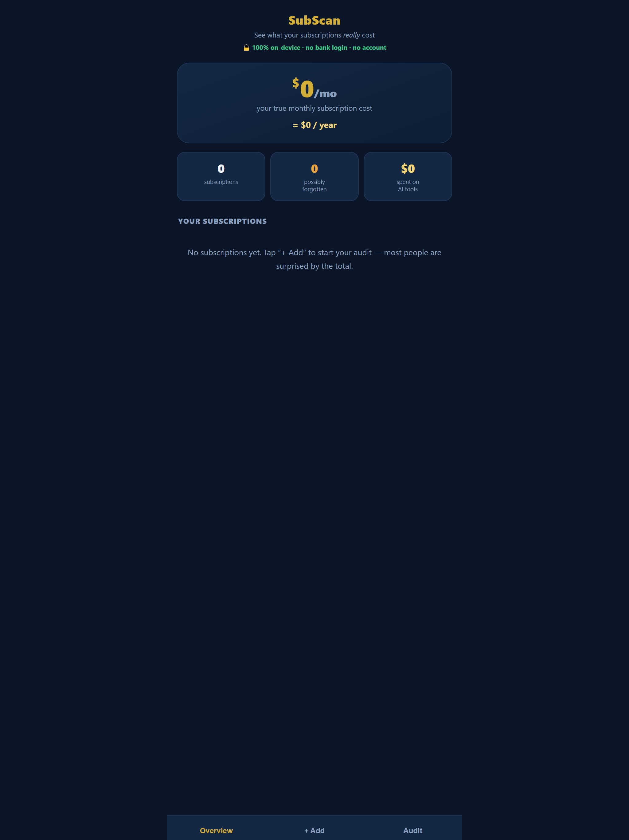 SubScan: Cost Tracker screenshot 7