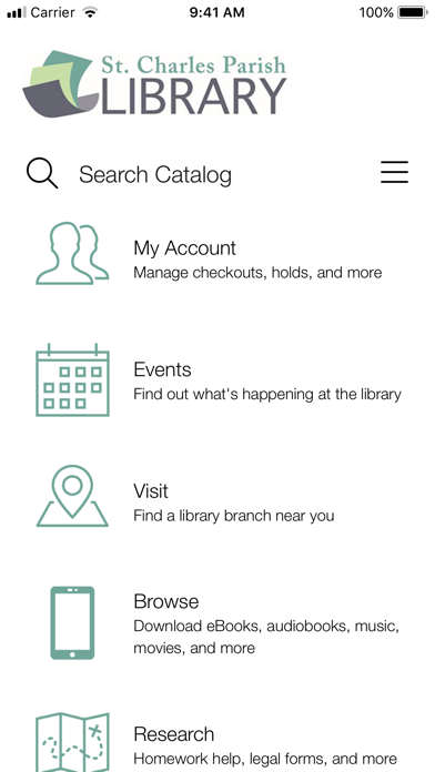 Screenshot #1 pour St. Charles Parish Library