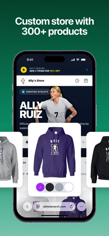 Athlete Merch: Get Your Store screenshot 2 of 5