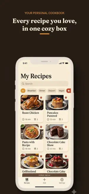RecipeVault: My Recipes screenshot 1
