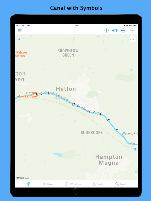 Canals.UK iPad screenshot 2 - Navigation app