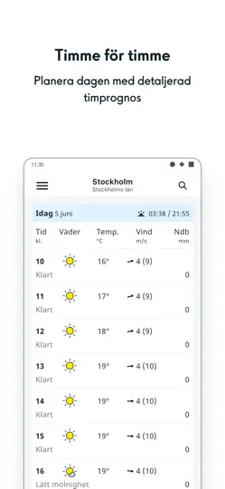 Screenshot von SMHI Väder auf dem iPhone 2