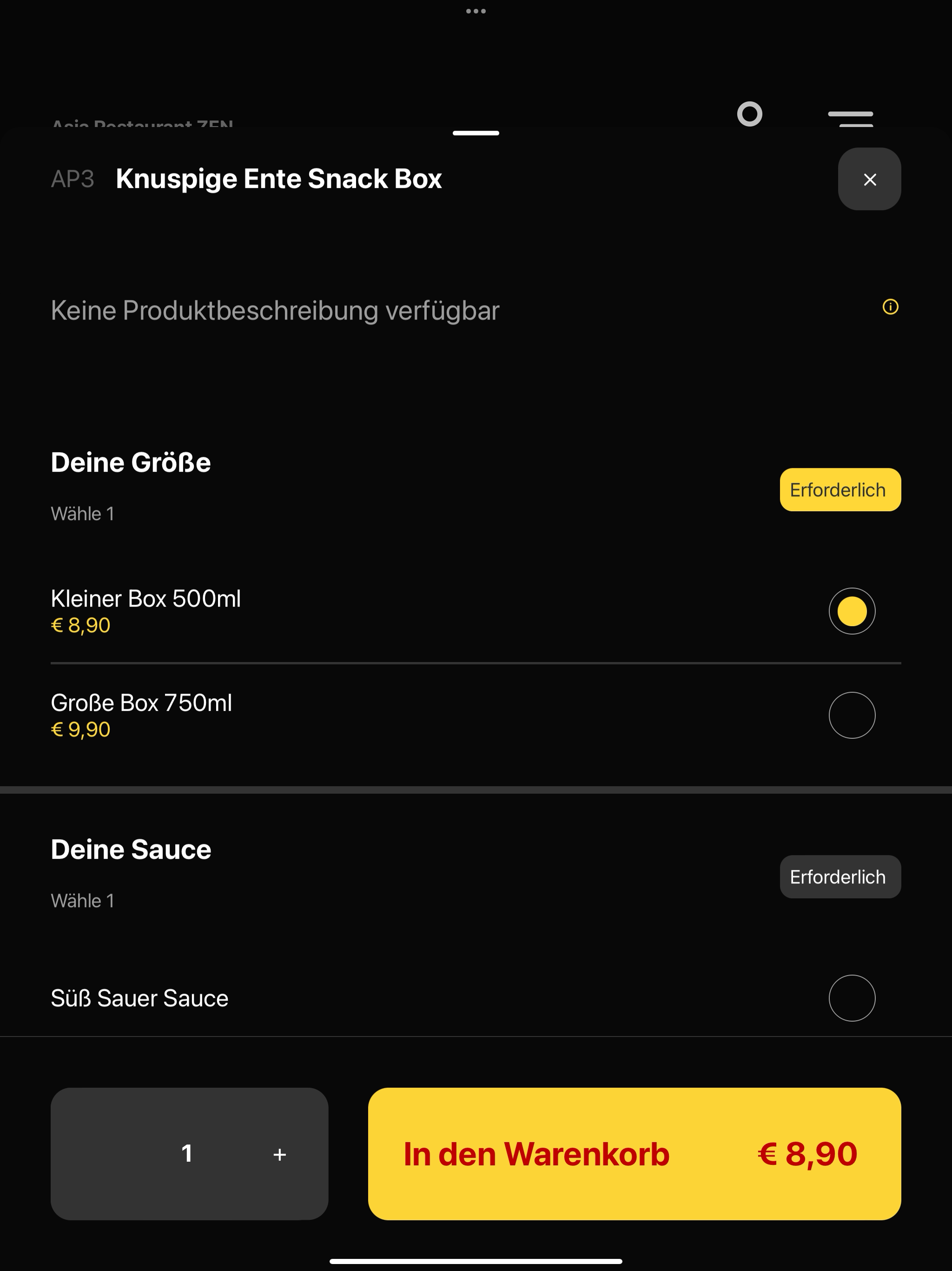 Asia Restaurant ZEN screenshot 8