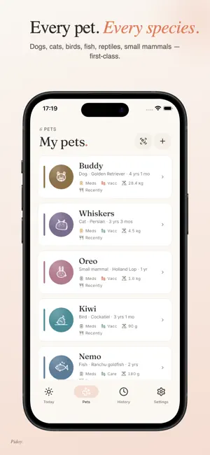 Pidoy: Multi-Pet Care Tracker screenshot 3