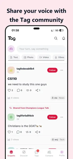 Tag Community screenshot 1