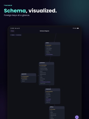 MagicSQL - SQL Client & Editor iPad screenshot