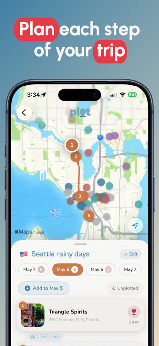 Plotline: Travel Map & Planner Screenshot 3 of 10