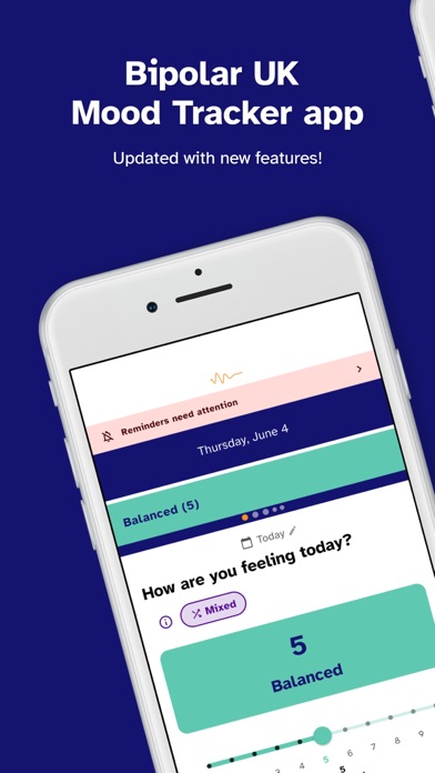 Screenshot #1 pour Bipolar UK Mood Tracker