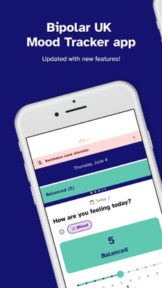 Bipolar UK Mood Tracker screenshot 1