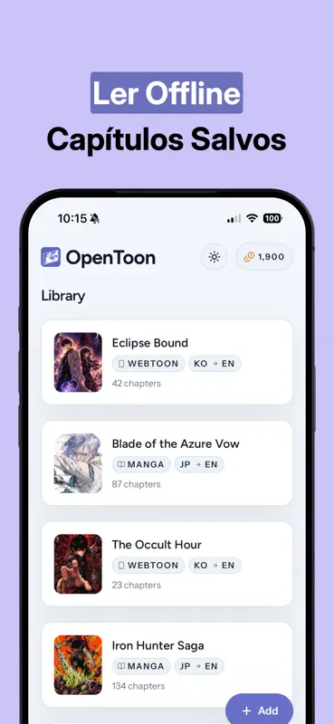 OpenToon - Tradutor de Mangá screenshot 3 of 4