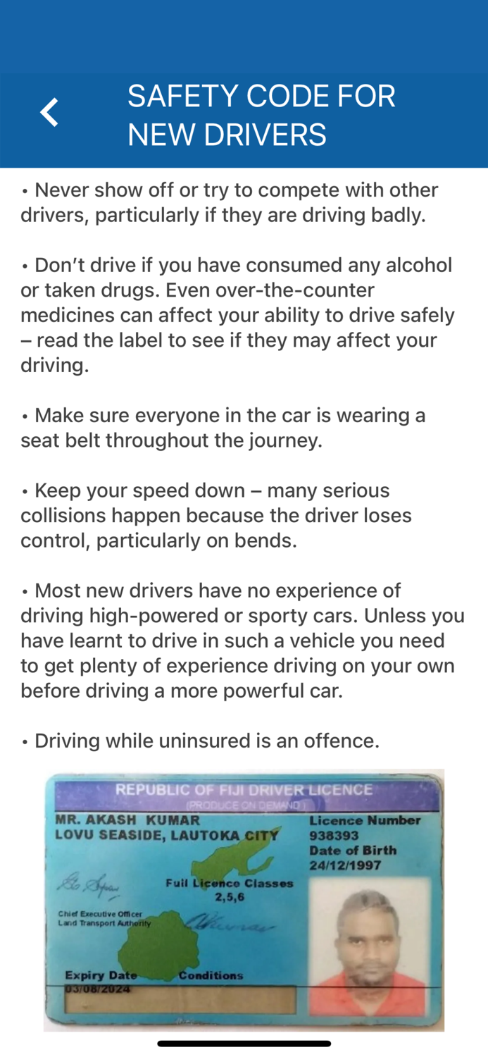 Fiji Driving Theory Manual