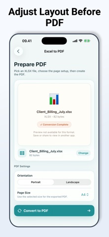 XLS to PDF Converter screenshot