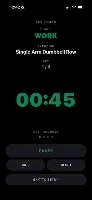 APX Tempo: Workout Log & Timer screenshot 3