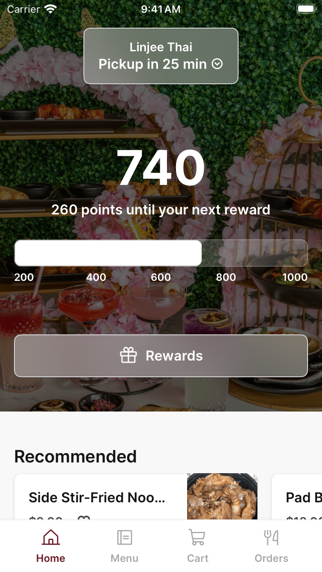 Linjee Thai iPhone screenshot 1 - Food & Drink app